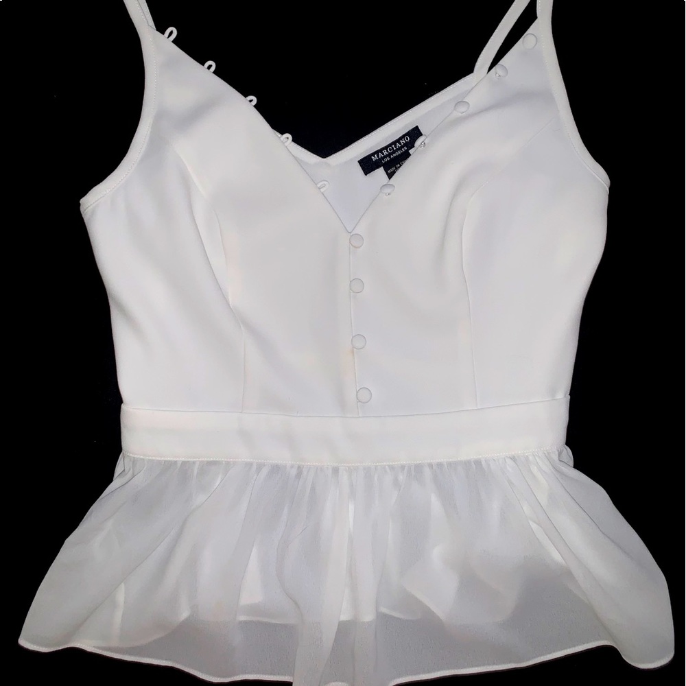 Marciano peplum top